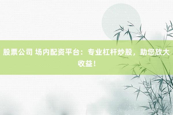 股票公司 场内配资平台：专业杠杆炒股，助您放大收益！