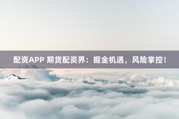 配资APP 期货配资界：掘金机遇，风险掌控！