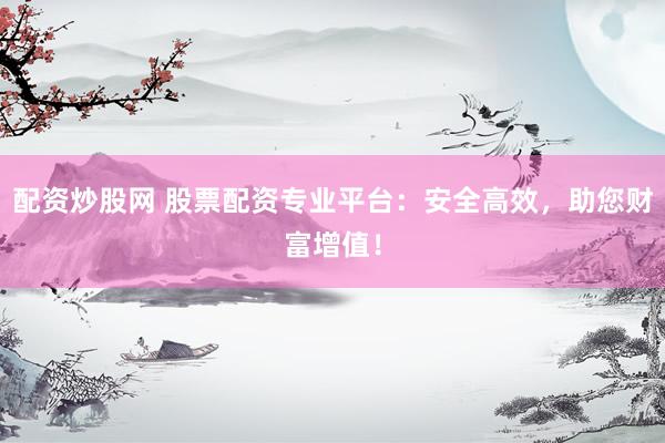 配资炒股网 股票配资专业平台：安全高效，助您财富增值！