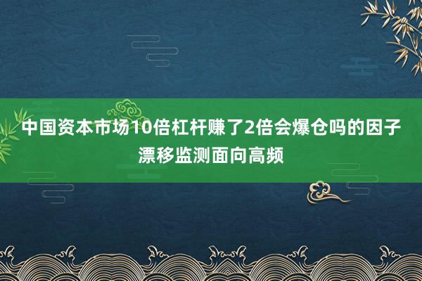 中国资本市场10倍杠杆赚了2倍会爆仓吗的因子漂移监测面向高频
